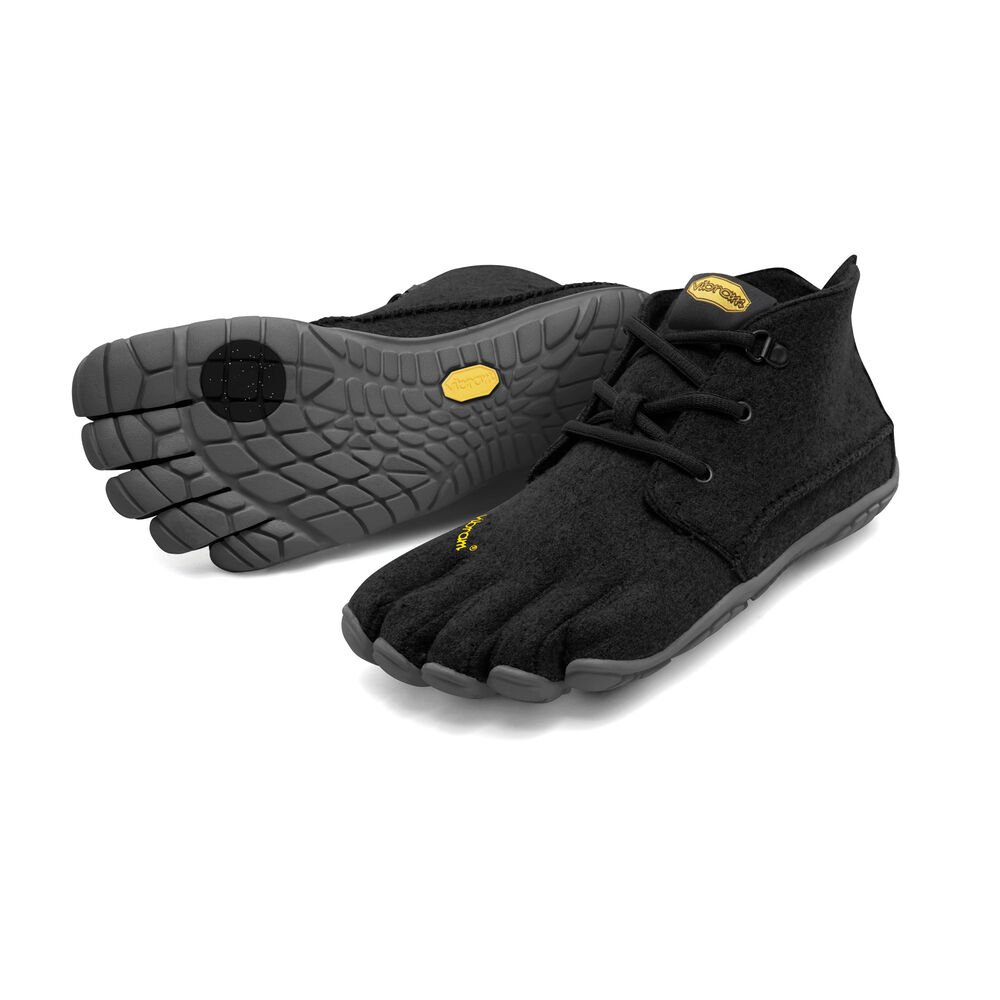 Vibram Fivefingers CVT-Wool Bayan Koşu Ayakkabısı Siyah/Gri,NX5907864